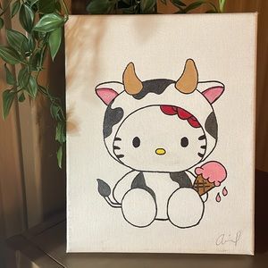 Hello kitty painting